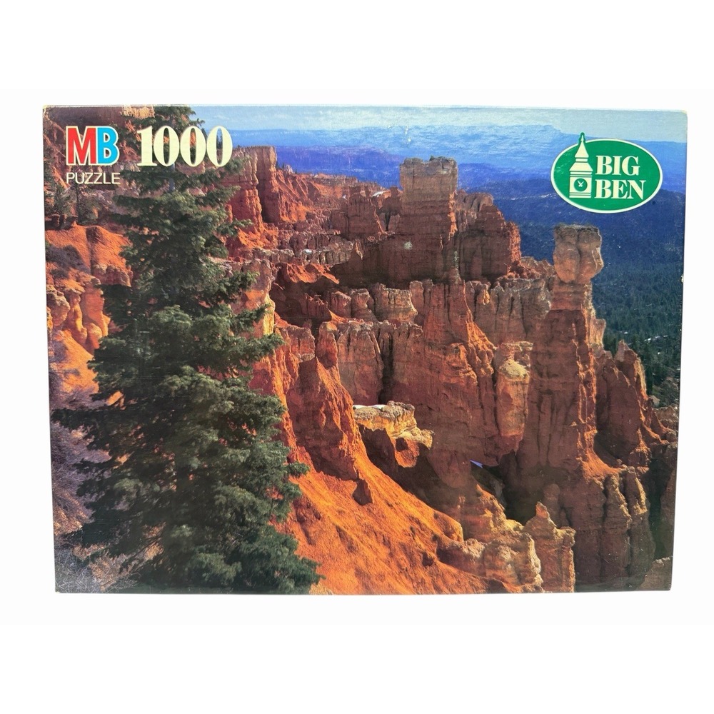 1996 Bryce Canyon National Park Utah 1000‎ pc 20" X 26.2" Milton Bradley Big Ben